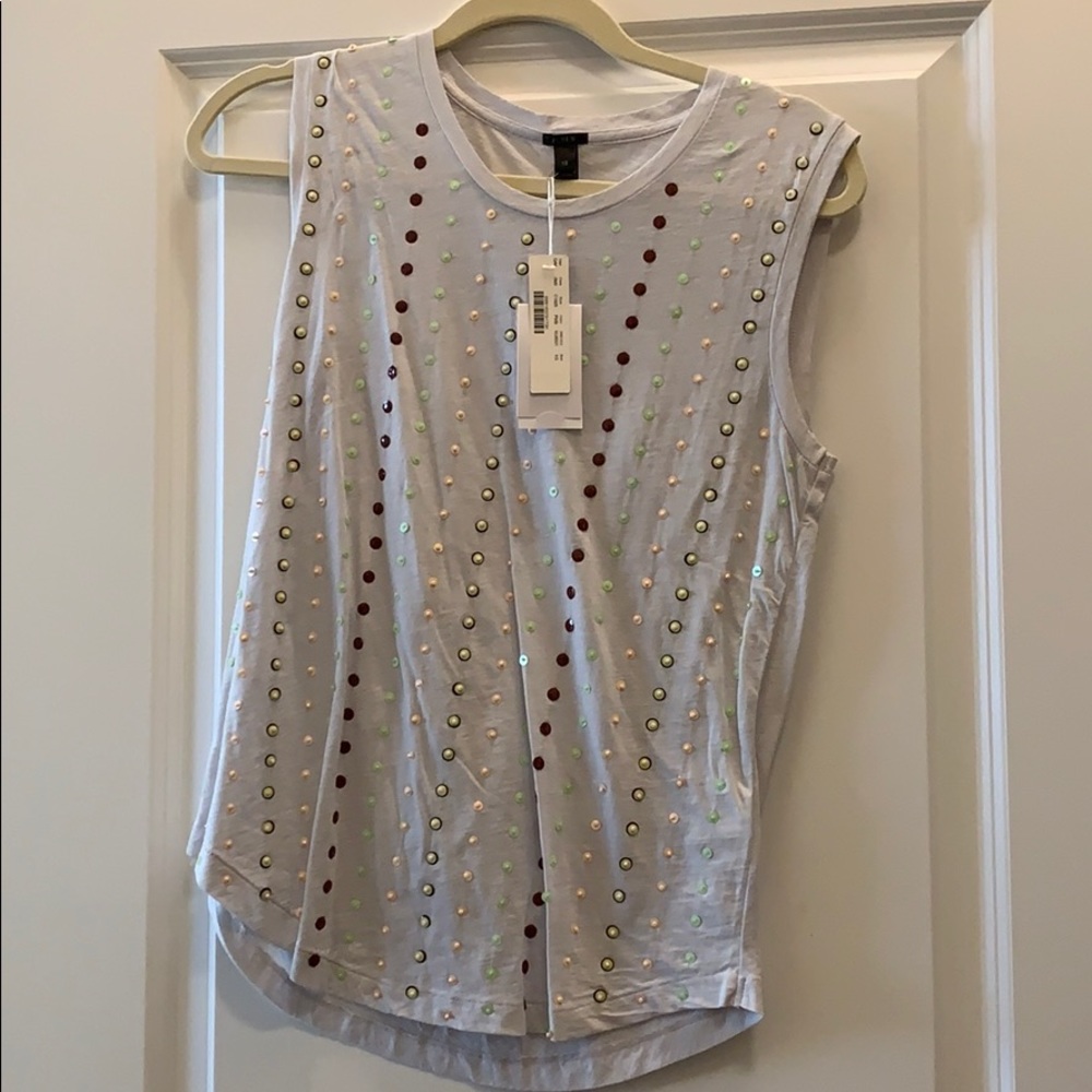 Sequins detail JCrew tee